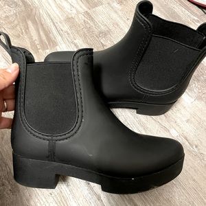Jeffrey Campbell Chelsea Waterproof Black Boots